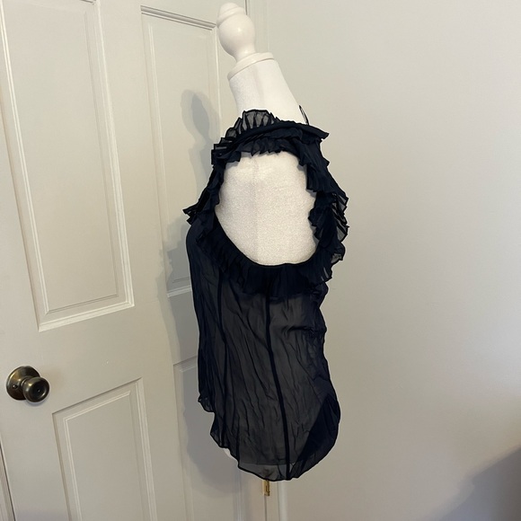 BCBG navy blouse - Picture 3 of 5